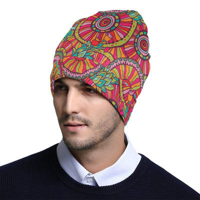 Boho Pattern Print Design 01 Unisex Beanie