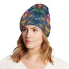 lotus Boho Pattern Print Design LO04 Unisex Beanie