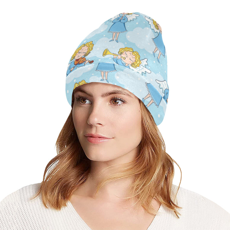 Angel Musician Pattern Print Design 09 Unisex Beanie