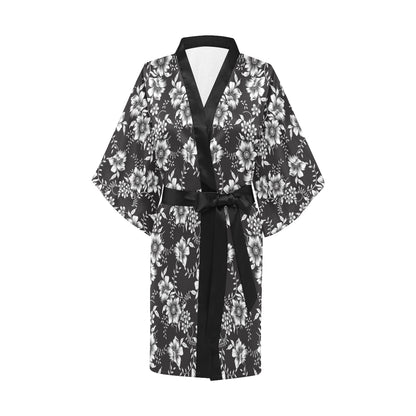 Gerberas Pattern Print Design GB02 Women's Short Kimono