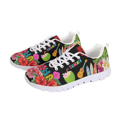 Aloha Hawaii Summer Tropical Flowers Women Sneakers Shoes