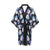 Hydrangea Pattern Print Design HD01 Women's Short Kimono
