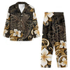 Polynesian Plumeria Sea Turtle Women's Long Pajama Sets