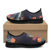 Humpback Whale Leaping Through Tropical Flowers Women's Mesh Casual Shoes