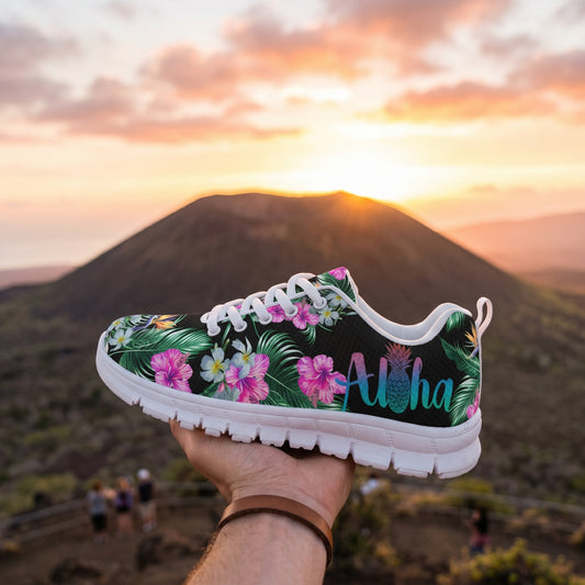 Aloha Hibiscus Hawaiian Flower Women Sneakers Shoes