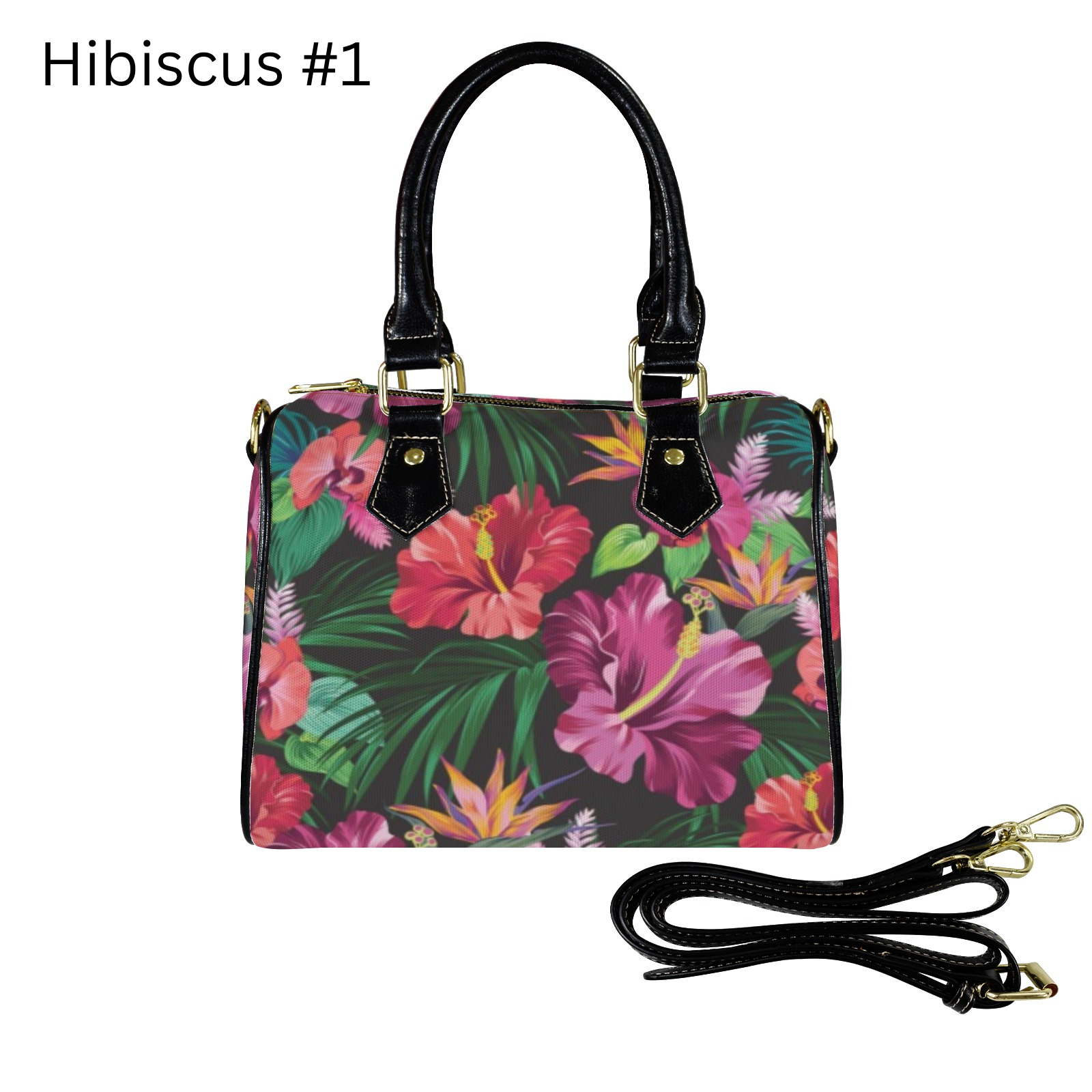 Shoulder Handbag Hibiscus Plumeria Hawaii flower – JorJune