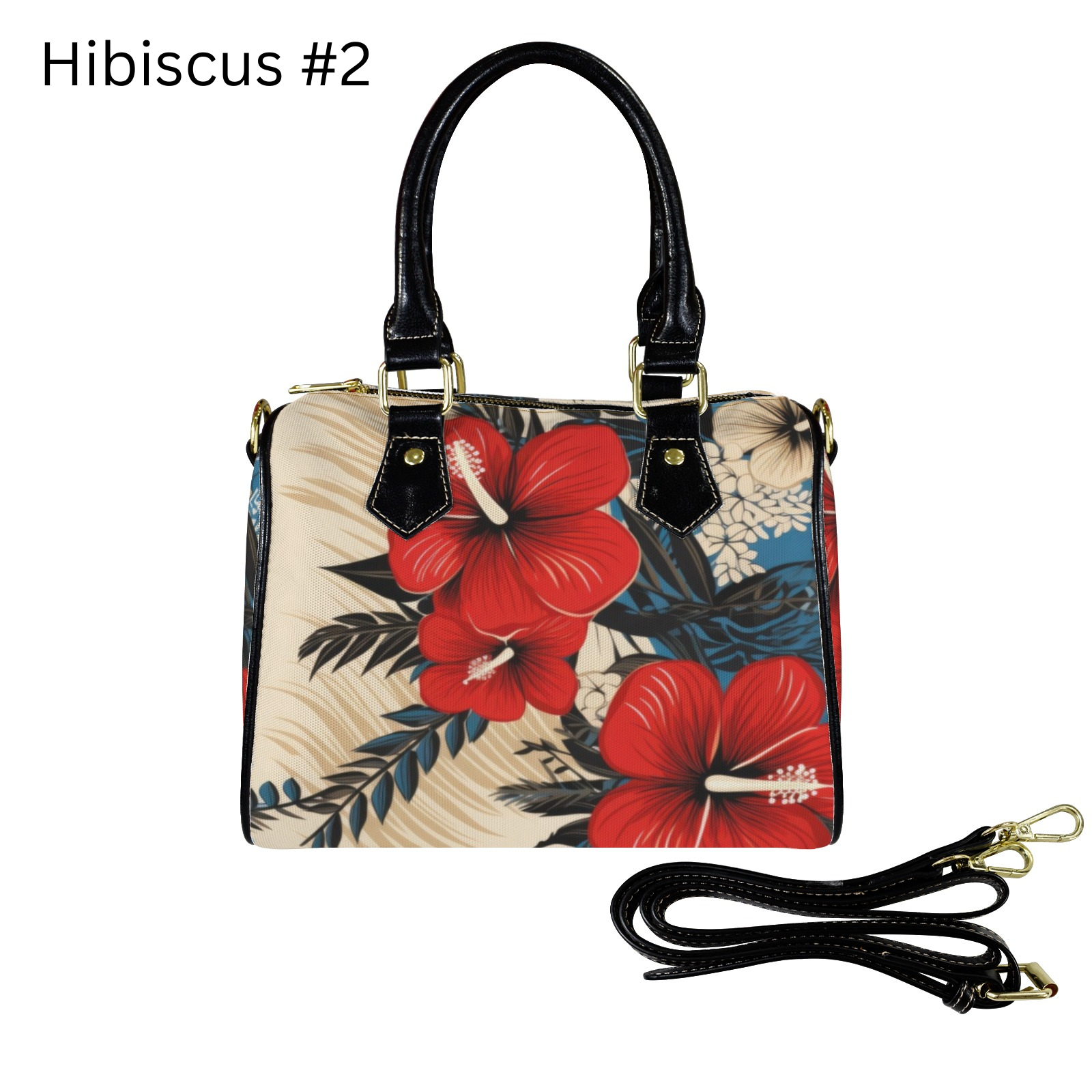 Shoulder Handbag Hibiscus Plumeria Hawaii flower – JorJune