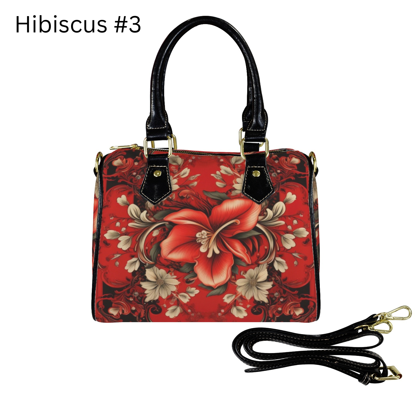 Shoulder Handbag Hibiscus Plumeria Hawaii flower – JorJune
