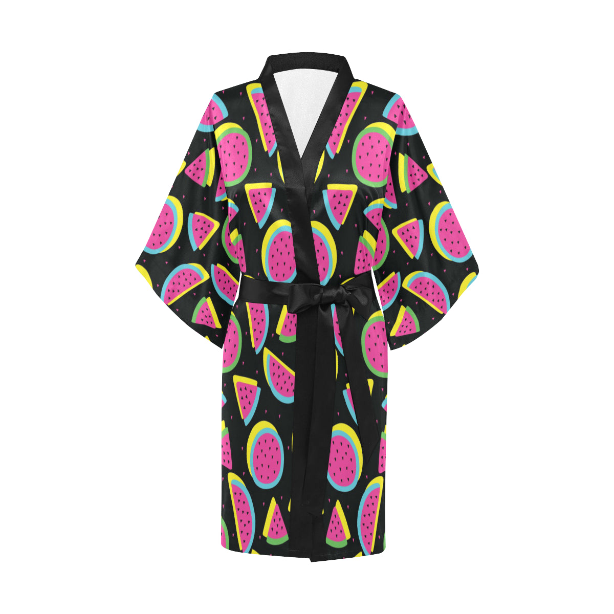 Watermelon Pattern Print Design WM07 Women's Short Kimono