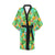 Pineapple Pattern Print Design PP010 Women's Short Kimono