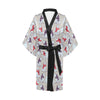 Polar Bear Pattern Print Design PB04 Women's Short Kimono