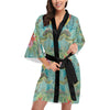 Sea Turtle Pattern Print Design T012 Women's Short Kimono