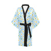 Daisy Pattern Print Design DS010 Women's Short Kimono