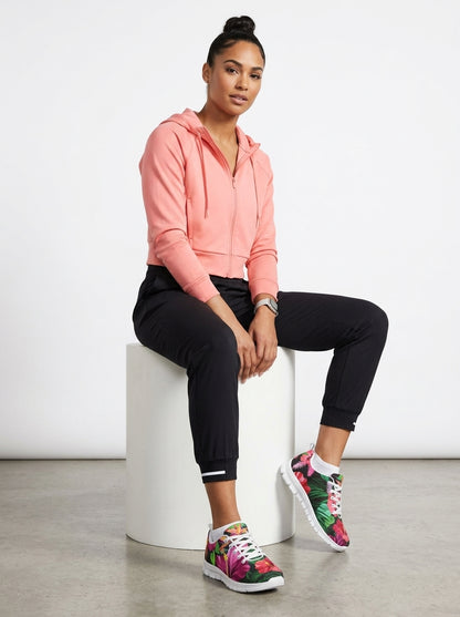 Hibiscus Hawaiian Design Print Pattern Women Sneakers Shoes