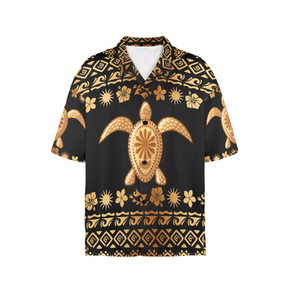 Tribal Sea turtle Polynesian Hawaiian Women's Hawaiian Shirt