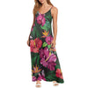 Hibiscus Hawaiian Design Print Pattern Maxi Dresses
