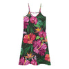 Hibiscus Hawaiian Design Print Pattern Maxi Dresses
