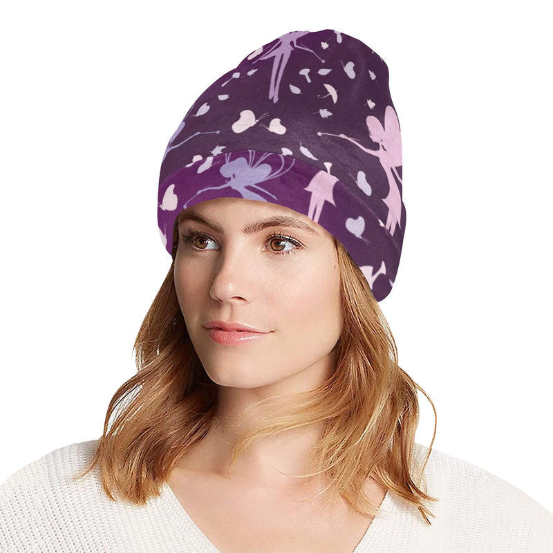 Fairy Pink Print Pattern Unisex Beanie