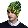 Paisley Green Design Print Unisex Beanie