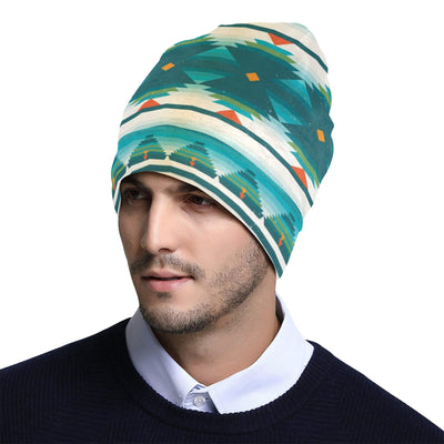 Blue Tribal Aztec Unisex Beanie