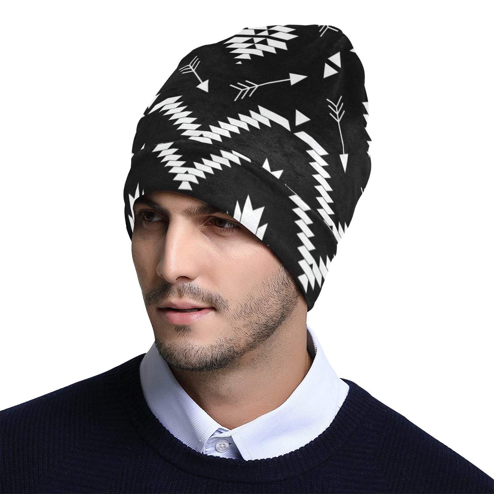 Native Pattern Print Design A04 Unisex Beanie