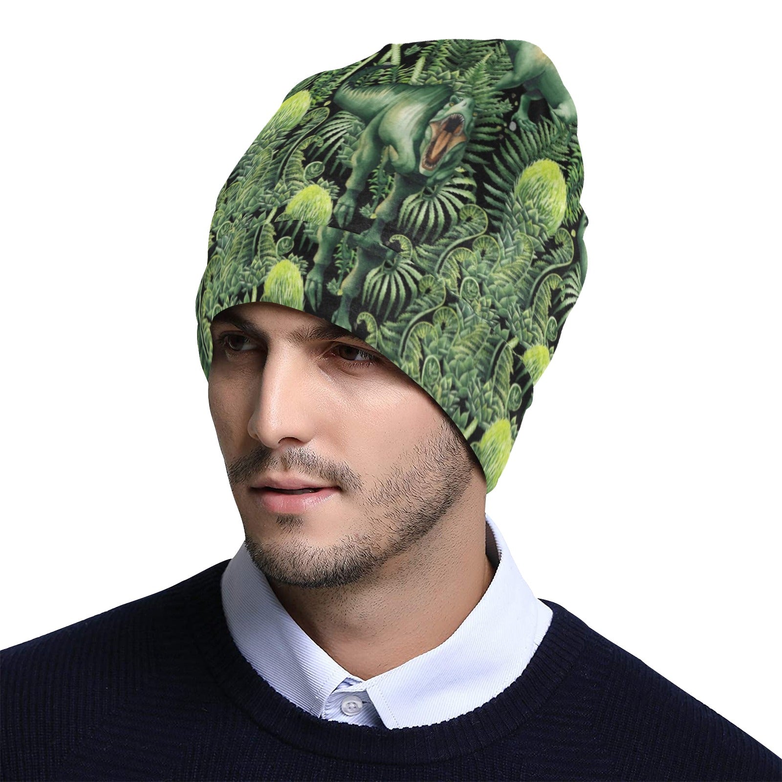 Dinosaur T Rex Print Pattern Unisex Beanie