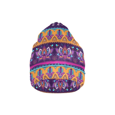 Boho Indian Style Pattern Unisex Beanie