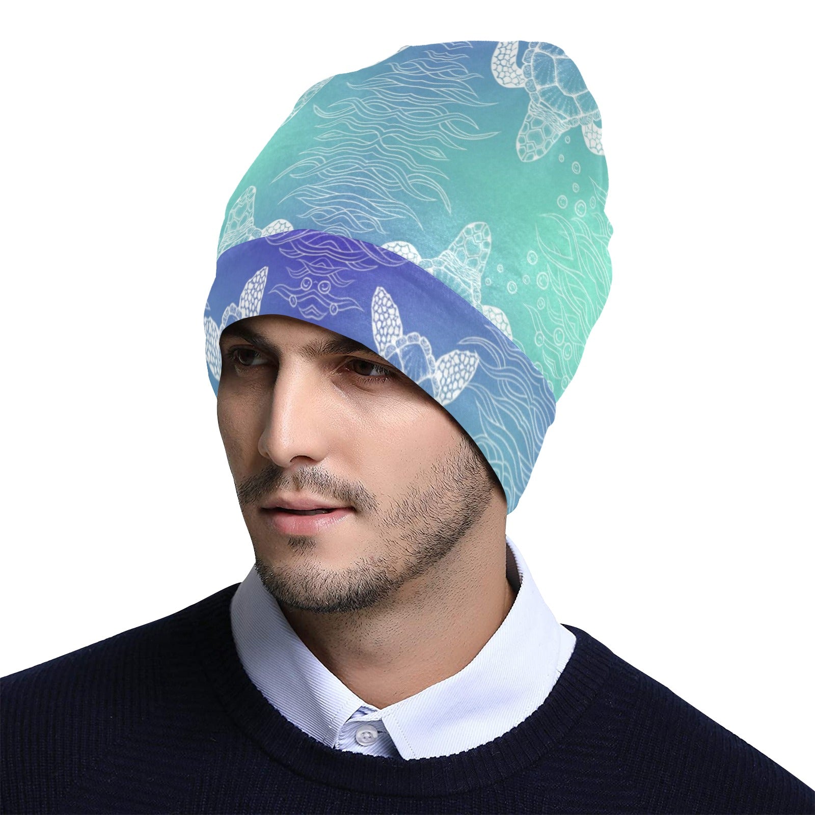 Sea Turtle Draw Unisex Beanie