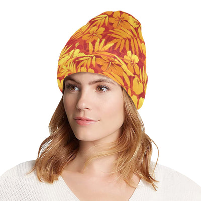 Hibiscus Summer Print Design LKS302 Unisex Beanie