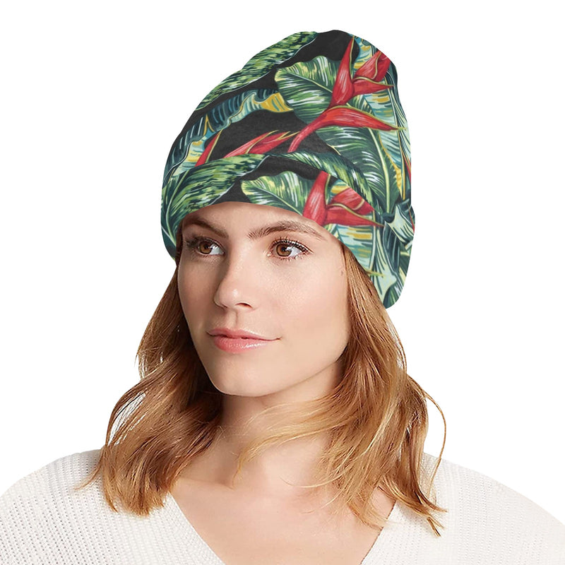 Bird Of Paradise Pattern Print Design BOP06 Unisex Beanie