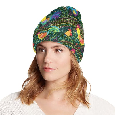 Rooster Pattern Print Design A01 Unisex Beanie