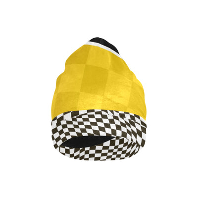 Checkered Pattern Print Design 02 Unisex Beanie