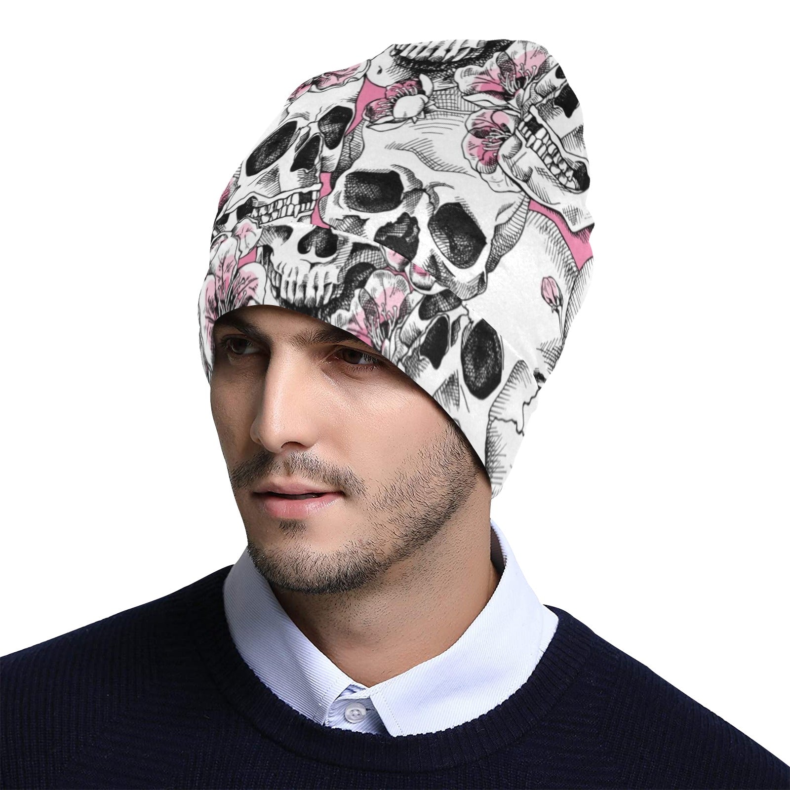 Cherry Blossom Pattern Print Design CB03 Unisex Beanie