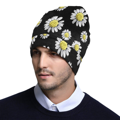 Daisy Pattern Print Design DS01 Unisex Beanie