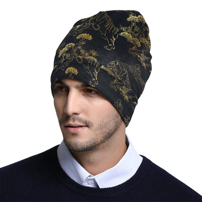 Tiger Japan Style Print Design LKS305 Unisex Beanie