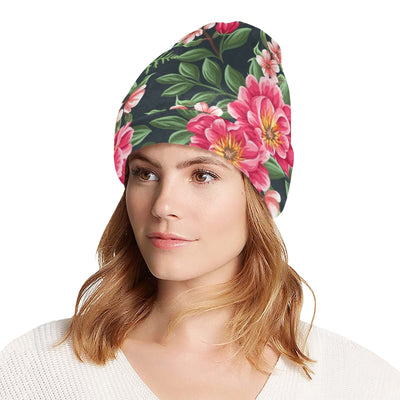 Summer Floral Pattern Print Design SF06 Unisex Beanie