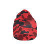 Camo Red Pattern Print Design 03 Unisex Beanie