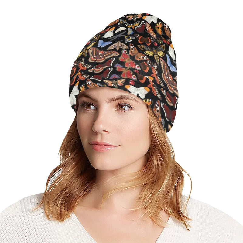 Butterfly Pattern Print Design 08 Unisex Beanie