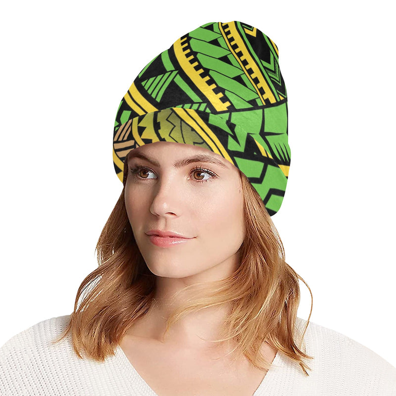 Polynesian Tribal Color Unisex Beanie