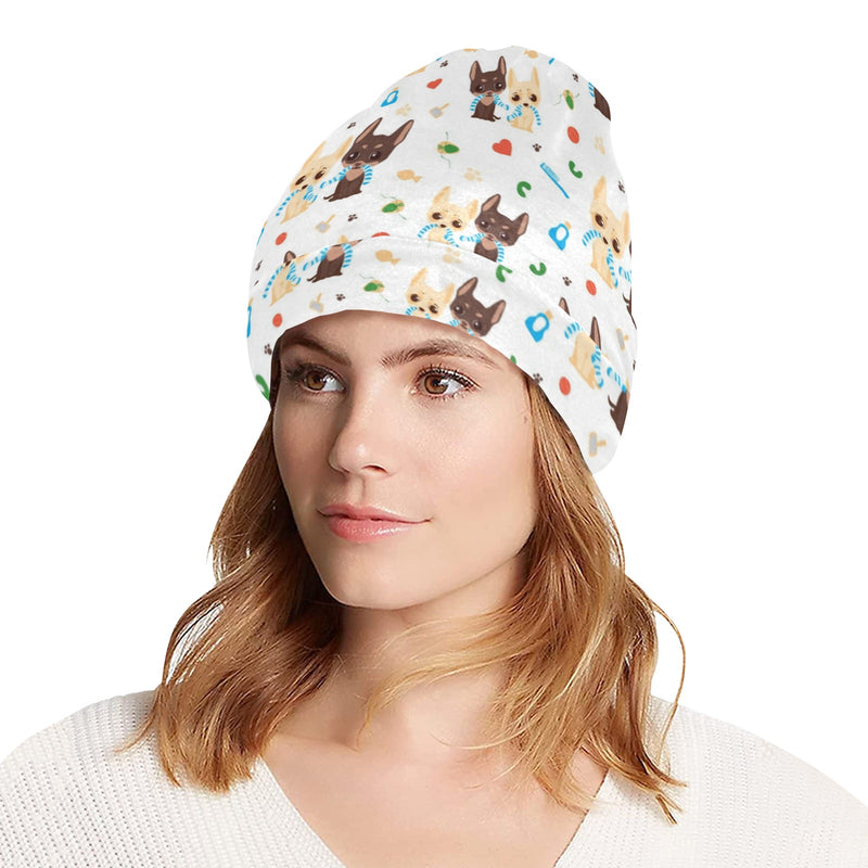 Chihuahua Pattern Print Design 06 Unisex Beanie