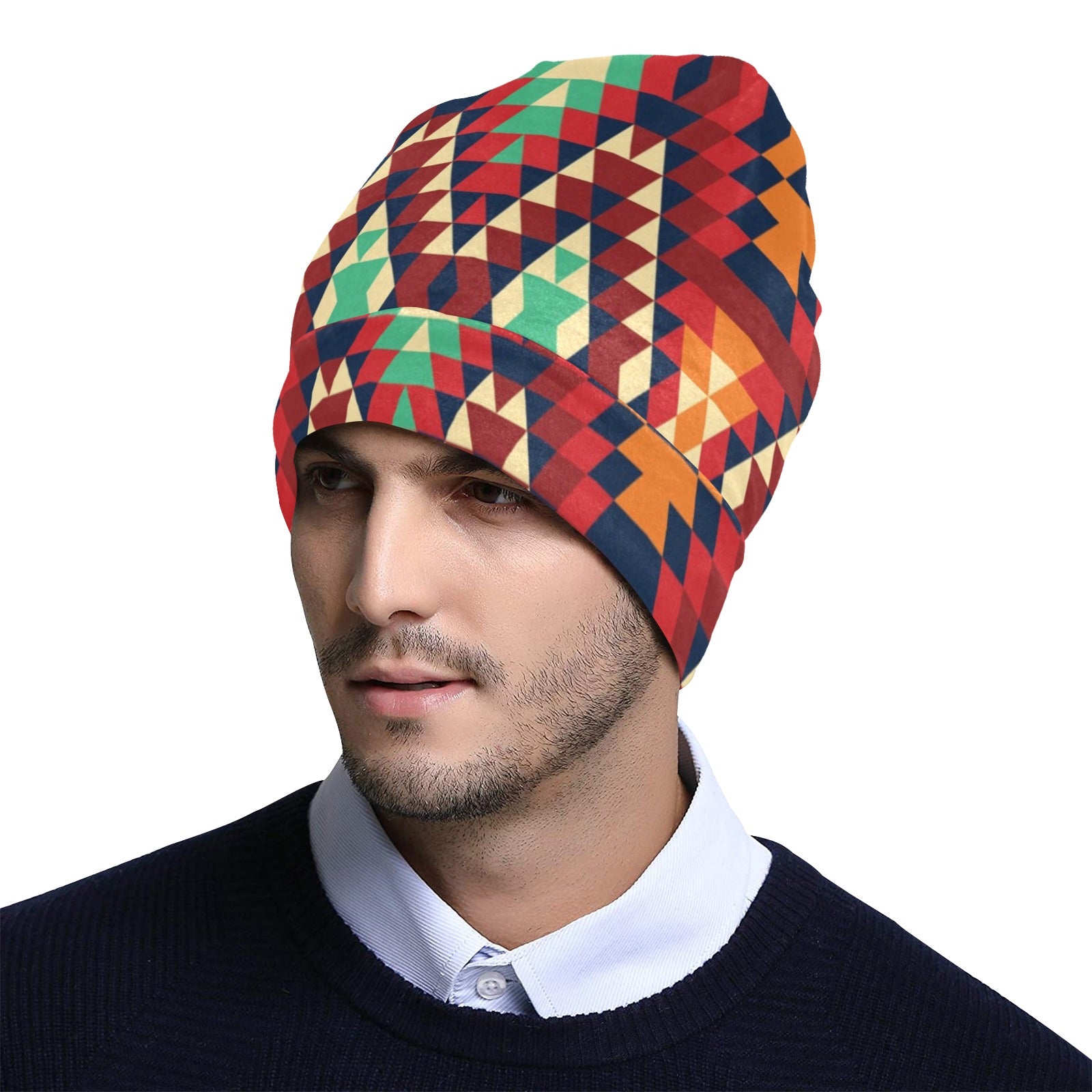 Native Pattern Print Design A07 Unisex Beanie