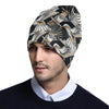 Hummingbird Gold Design Themed Print Unisex Beanie