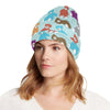 Bear Cute Pattern Print Design 03 Unisex Beanie