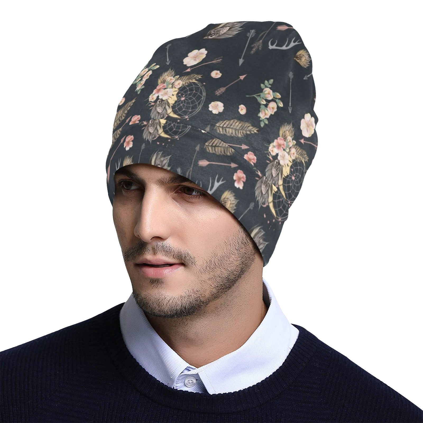 Bohemian Pattern Print Design 09 Unisex Beanie