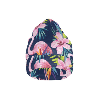 Flamingo Hibiscus Print Unisex Beanie