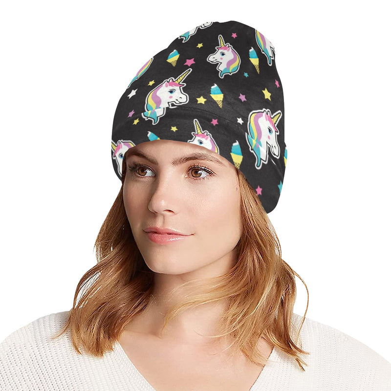 Unicorn Print Design LKS302 Unisex Beanie