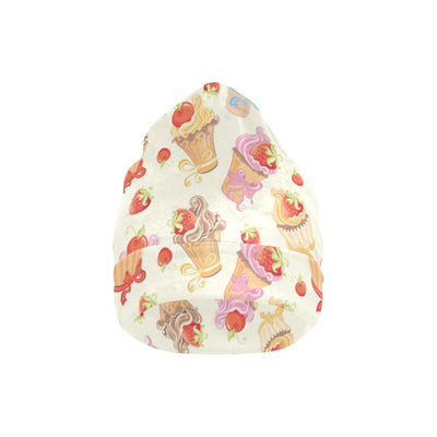 Cupcakes Strawberry Cherry Print Unisex Beanie