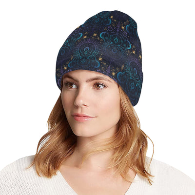 Celestial Pattern Print Design 06 Unisex Beanie