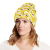 Bee Daisy Pattern Print Design 06 Unisex Beanie