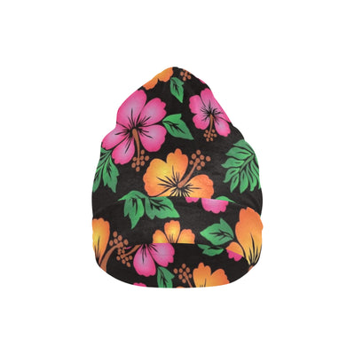 Hibiscus Pattern Print Design HB029 Unisex Beanie